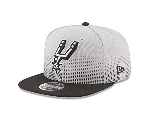 NBA San Antonio Spurs Flow Team Snap Black 9Fifty Cap, One Size, Gray