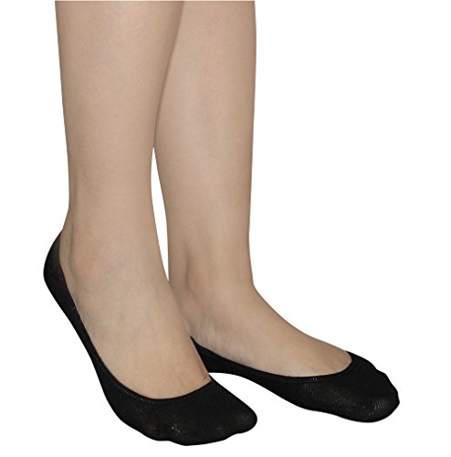 Women s 6pairs Ultra No Show Low-Cut Sock Liners Black Shoe:4-7