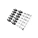 INTERACTIVIA - Solder-Free Miniature Momentary Push Button Switches SPST … (+12 Pack N.O. Multicolor Off-(ON) RGBYKW)
