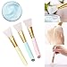 Firtink Silicone Face Mask Brushes, DIY Mask Tool Soft Face Mask Applicator Brush for Moisturizer,Mud,Charcoal Mixed Mask - Random Color
