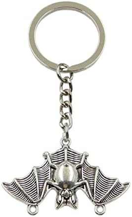 DIY Men 29x47mm bat Vampire Dracula Connector Pendants Keychain Jewelry Car Key Chain Ring Holder Souvenir