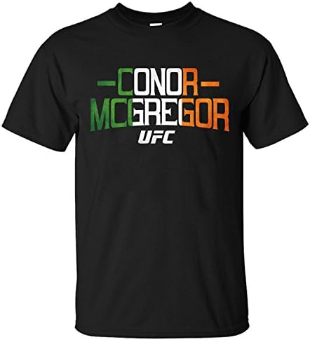 Men's UFC Conor McGregor Boxing Short Sleeve Cotton T-Shirt black S