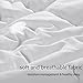 EASELAND All Season Queen Soft Quilted Down Alternative Comforter Hotel Collection Reversible Duvet Insert Fill with Corner Ties,Winter Warm Fluffy,White,88 by 88 Inches