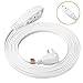 ClearMax 15 Ft, 3 Prong Extension Cord with Multiple Outlets, Heavy Duty 3 Outlet Extension Cord with Flat Head, Power Outlet for Use in Home, Garage or Workshop, 16 AWG Indoor Extension Cord, White