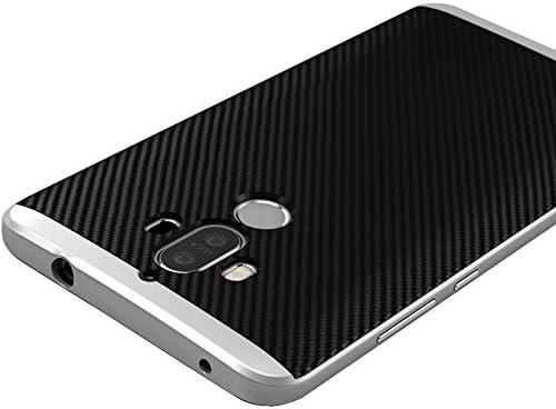 Huawei Mate 9 Case, VVIA Armor [Dual Bumper] Slim Fit Skin Silicone Case + PC Bumper Frame+ Metallized Buttons For Huawei Mate 9 (Black &amp; Silver)