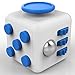 T-Tek Product Fidget Cube Relieves Stress and Anxiety for Children and Adults Anxiety Attention Toy, White Blue