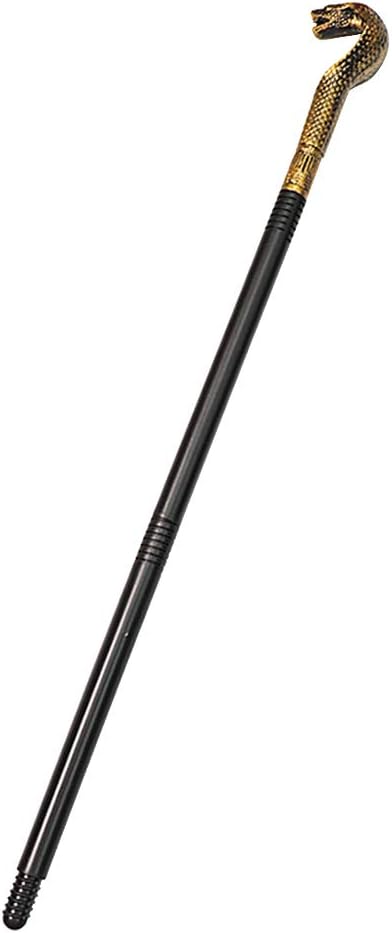 ZAILHWK Cobra Pimp Cane,Halloween Props Scepter Toy Cobra Staff for King's Colsplay Props,Bronze