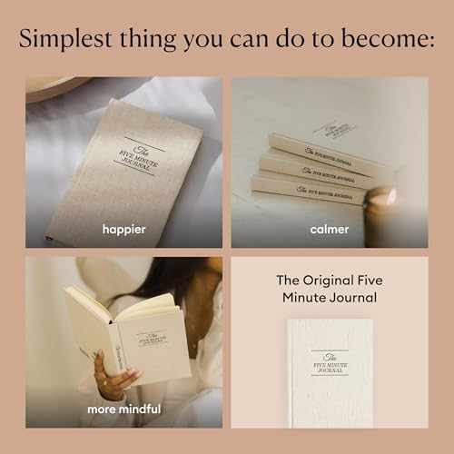 Gratitude Journal with Metal Pen, for More Happiness, Positivity, Mindfulness & Self Care, A Simple Effective Daily Mindfulness Journal, for Women & Men (White)