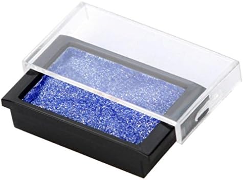 Mixiu Shimmer Glitter Eye Shadow Pearlescent Rotating Makeup Pearl Metallic Eyeshadow Palette for Professional Makeup or Daily Use By DMZing (Navy)