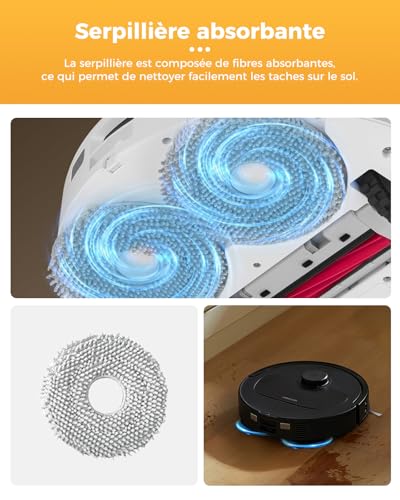 29 Pieces QV35A Accessories for Roborock QV 35A/QV 35S/Qrevo s Pro/QR 598/QR 798 Robot Vacuum Cleaner. 2 Main Brushes, 6 Dust Bags, 4 HEPA Filters, 6 Side Brushes, 8 Cleaning Pads