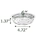 TRUEDAYS 6 Inch 5 Pack Clear Plant Saucers Flower Pot Tray Excellent for Indoor & Outdoor Plants