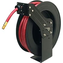 Workforce Retractable Air/Water Hose Reel, 1/2 in. x 50 ft., Rubber - L8641