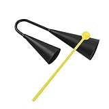 ammoon Two Tone Metal A-go-go Bell Cowbell Percussion Instrument with Striker