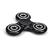 FridayFun Tri-Spinner Fidget EDC ADHD Focus Toy With Smaller Friction and Longer rotation, Great for Anxiety Relief & Deep Thought (black)