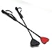 SCARLET KITTEN Riding Crop Horse Whip Spanking with Leather Slapper Heart Shape Jump Bat