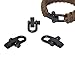 (3) Type-III Gunmetal Adjustable Stainless Steel Shackle For Paracord Bracelets