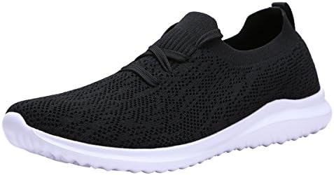 G GEERS Women Fashion Sneakers Athletic Walking Running Sports Shoes OS004 Black-8
