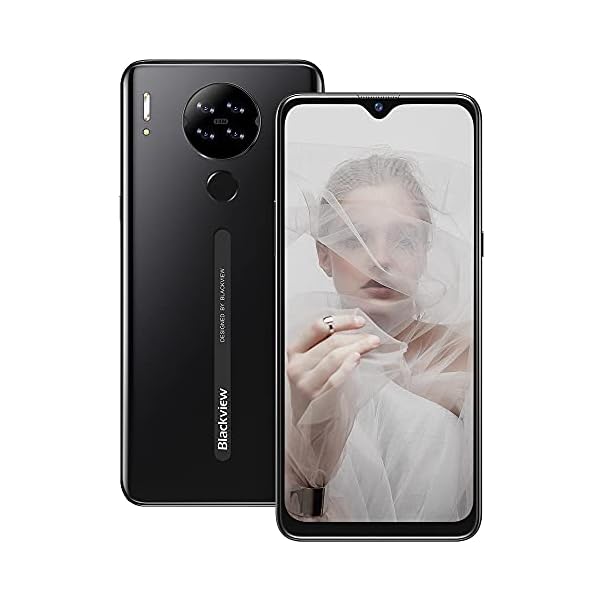 Mobile-Phone-Blackview-A80-SIM-Free-Unlocked-Mobile-Phones-4G-Android-10-Smartphone-with-6217-inches-Waterdrop-Screen-13MP-Camera-4200mAh-Battery-128GB-Extension-FaceFingerprint-Unlock-Black Mobile Phone, Blackview A80 SIM-Free Unlocked Mobile Phones, 4G Android 10 Smartphone with 6.217 inches Waterdrop Screen…