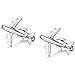Honey Bear Cufflinks For Mens - Shirts Airplane Plane Plan Stainless Steel Gift with box, Silver
