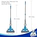 MR.SIGA Sponge Mop with Super Absorbent Sponge Head, Stainless Steel Handle, Mop Head Size: 11.5’’