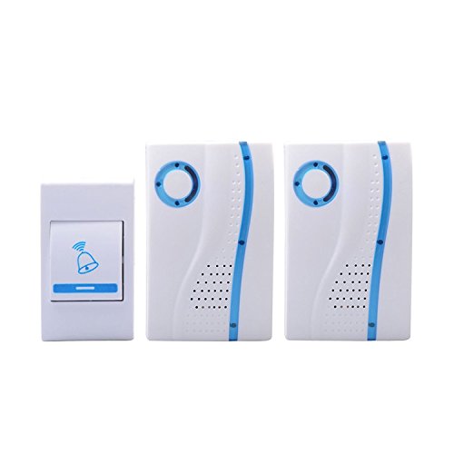 Generic 32 Melody Wireless Doorbell with 1 Control Button + 2 Music Receiver