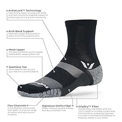 Swiftwick- FLITE XT FIVE Non-Slip Running & Golf
