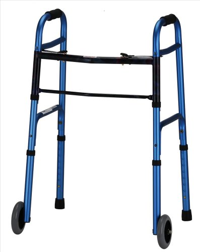 Folding Walker Color: Blue