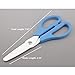 Ceramic Kitchen Scissor, YIFAN Professional 7.8 Inch Food Shear Household Vegetable Fruit Carver - Blue
