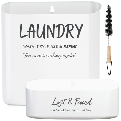 QUILIVIK Lint Bin for Laundry Room Decor Large & Small Lint