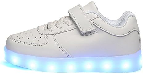 pit4tk LED Light Up Shoes USB Charging Flashing Sneakers for Boys and Girls Child Christmas