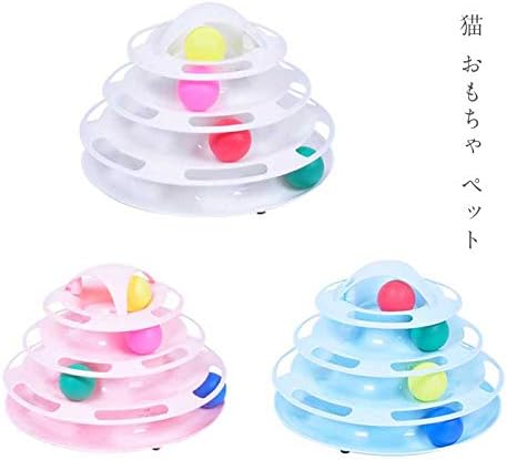ペットおもちゃ 運動不足 ストレス 解消 ペット用品 遊び ボールがぐるぐる回る おもちゃボール ピンク