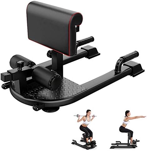 LIJJY Home Squat Machine, Seated Fitness Equipment, Powerful 6-Speed Suction Cup Adjustment, User-Friendly Wheel Design