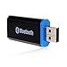 QOFOWIN USB Bluetooth Receiver Adapter Wireless Audio Adapter Car Kit Music Receiver Bluetooth Car Adapter Home/Car Stereo Sound System, Portable Speskers, Headphone, Car(Aux in) with 3.5mm Cable(bl)