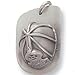 Fire Fighter Helmet Antique Pewter Finished with Split Keyring and Chain