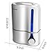 GREEVOO GVH01W Humidifiers Ultrasonic Cool, 3.8L Large Capacity, Waterless Auto Shut-Off, 360° Rotary Mist Outlet, 2 Built-in Ceramic Filter, Ideal for Home & Bedroom & Babyroom & Office, White