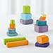 Grimm's Tree Slices - First Wooden Building Blocks Set for Baby & Toddler in Pastel Colors