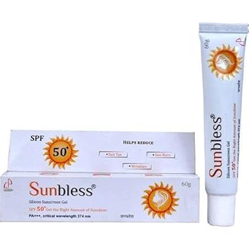 la pristine Sunbless SPF 50+ Silicone Sunscreen Gel