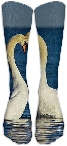 Swan Love Over Knee High Socks Sports Athletic Casual Tube