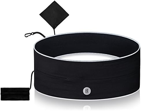 Running Belt - Water Resistent Pocket for Cell Phone - Coin Pocket - Reflective - Sports Fitness Outdoor Travel Jogging -Waist Pack Fanny Pack Bum Bag - iPhone 7 plus Galaxy J3 S6 S7 Note 4 5 Edge