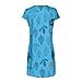 Women Tunic Shift Dress | Ladies Plus Size Leaf Print V Neck Shorts Sleeve T Shirts Dresses with Front Pocket |Casual Mini Dressthumb 2