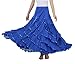 CISMARK® Elegant Long Swing Ballroom Dancing Latin Dance Big Race Skirt, Blue, One-Size