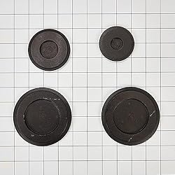 Whirlpool W10881749 OEM Range Surface Burner Cap Set