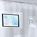 Better Than Bubbles Tech Friendly Clear Shower Curtain Liner with Pockets - for iPad, iPhone, Android, etc.