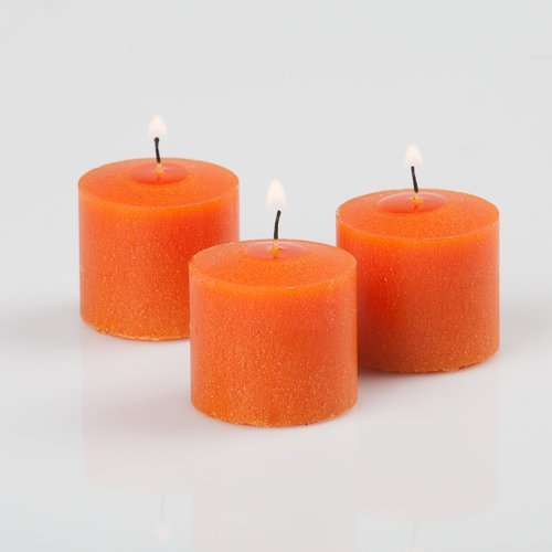 Richland Votive Candles Orange Unscented 10 Hour Burn Set