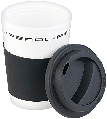 PEARL Kaffeebecher: 2er-Set Coffee-to-go-Becher mit Deckel, 350 ml, doppelwandig, BPA-f (Kaffee-to-Go-Becher, Isolierbecher mit Manschetten, Mikrowelle) – Bild 4