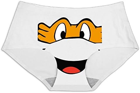 Slim Panties Ninja Turtles Funny Cute Smile Face Printed Ice Silk Briefs Underwear