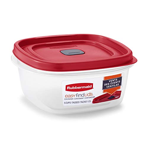 Rubbermaid Easy Find Vented Lids Food Storage Containers, Set of 30 (60