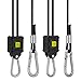 VIVOSUN 1-Pair 1/8 Inch Rope Hanger Improved Design, More Convenience - Press Button Easy Adjust, Reinforced Metal Internal Gears, 8-ft Long and 150lbs Weight Capacity primary
