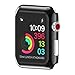 Ultra-Slim Electroplate PC Hard Case Cover Skin For Apple Watch Series 3 38mm,Tuscom (Black)