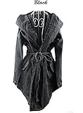 sunshy Women's Denim Trench Coat Hoodie Outerwear Hooded Jeans Coat Jacket,One Size